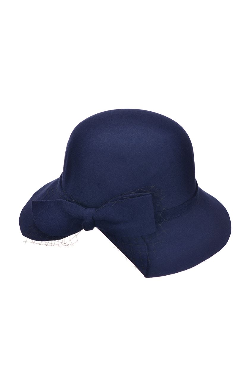Оптом - Шляпа фетровая, с регулятором размера, поле 7 (см) - 61022 - domopta.ru