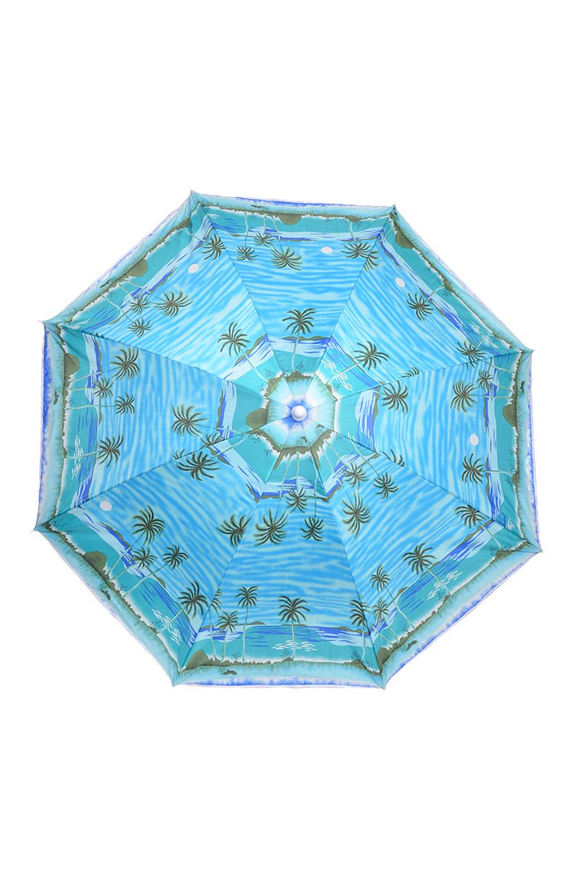 Оптом - Зонт солнцезащитный, с напылением, 180 (см), стальной наклон, тканевый чехол, усиленная спица, металлический раздвижной стержень - 8133 - domopta.ru