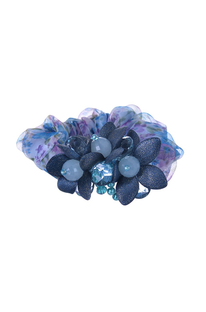 Оптом - Резинка для волос, шифон, цветы, модель 970339 - 970339 - domopta.ru
